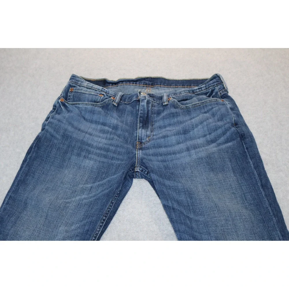 Levi;s 541 Strauss & Co Jeans Mens 36x30 Blue Straight Fit Stretch Denim